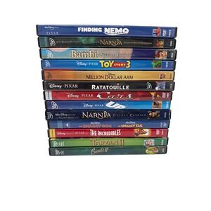 Disney Pixar DVD Collection Finding Nemo Cars Ratatouille Toy Story 3 Bambi‎ LOT
